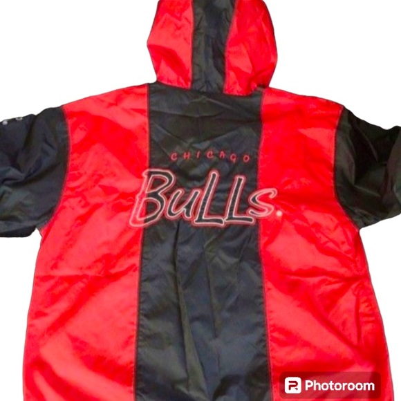 Vintage and Authentic Chicago Bulls Starter windbreaker jacket….